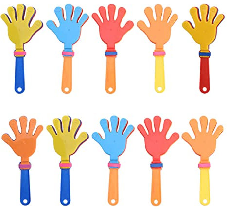 Toddmomy 10 Stück Handklatscher-krachmacher Aus Kunststoff Ideal Für Sport Halloween Erntedankfest Hochzeit Geburtstagsfeiern Teilen Sie Spaß Mit Freunden