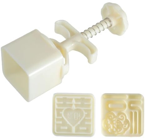 Stampo per torta di luna pressata a mano, per biscotti e fagioli verdi