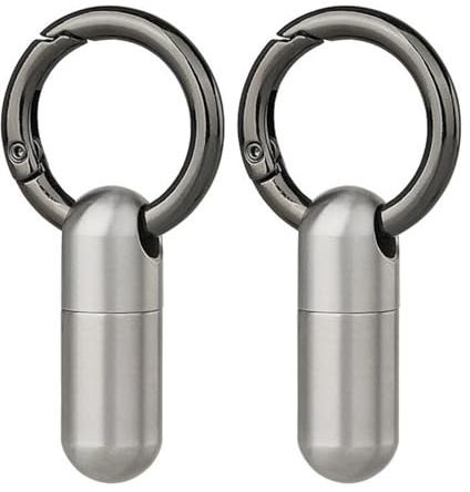 SGSCFG 2 Pezzi di Mini Medicina in Metallo Impermeabile, Bottiglia Medica Sigillata Portatile, Bottiglia di Conservazione Medica Multifunzionale, Adatto per Viaggi, Viaggi, Viaggio d'Affari.