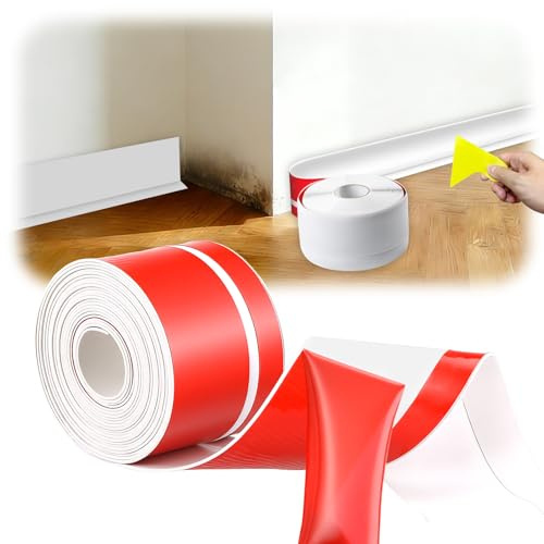 Avernest Rodapies Autoadhesivo 10M, Rodapie PVC Flexible de Alta Calidad, Zócalo para Cocina y Baño, Embellecedor de Suelo y Pared, Resistente y Práctico para Uso Doméstico Diario