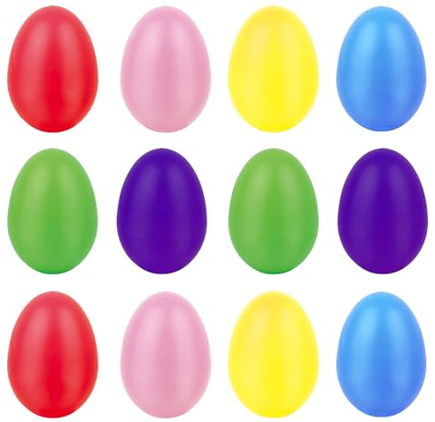 12pcs Bright Shaker Eggs for Sensory Play Enhancing Rhythm Skills and Fine Motor Coordination Safe Hand Coordination