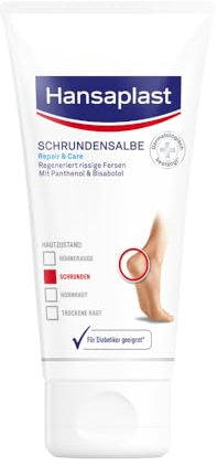 Hansaplast Schrundensalbe Repair & Care (40 ml), Fußpflege regeneriert sehr trockene und rissige Haut, Fußcreme für zarte und geschmeidige Füße