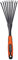 Philips Black+Decker Hand Rake 38.8 cm Ergonomic Handle Easy Hanging Black Orange Plastic, Plastic