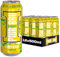 𝐏𝐖𝐑-𝐁𝐑𝐔 DropKick Tropical 12 Pack Big Can Energy Drink with High Caffeine, Taurine and Vitamins - 12 x 500ml Cans