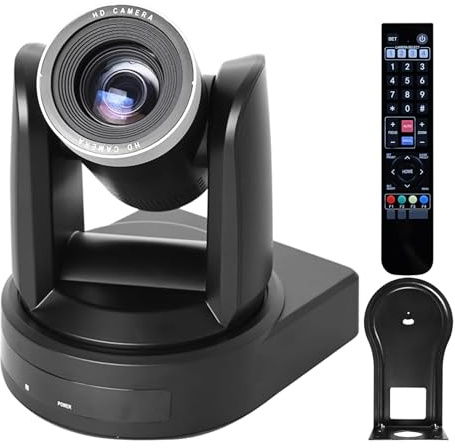 SMTAV PTZ Camera, 20X Optics Zoom,1080P60,3G-SDI+HDMi+USB3.0+Network Video Output for Churches, Schools, Video conferences and Live Streaming (20X, SDI HDMI IP)