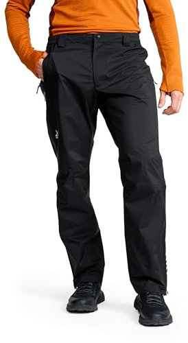 RevolutionRace Arcade 3L Lightweight Pants für Herren, wasserdichte Hose, Packbare Windhose für Wanderungen und Outdoor-Aktivitäten, Black, L