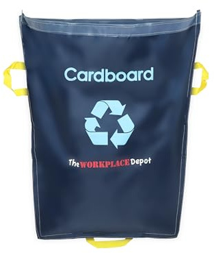 The Workplace Depot Rack Bag – Heavy-Duty Waterproof Polyester Waste Management Solution, 160L Capacity, Tool-Free Install for Industrial Warehouses & Factories (Cardboard Waste)