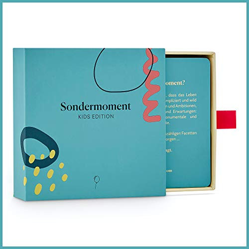 Sondermoment Kids Edition - Das Fragespiel für Kinder, Eltern und die Familie | Familienspiel für Achtsamkeit und Lernen | Perfekt für Mama, Papa, Oma, Opa und die Kinder