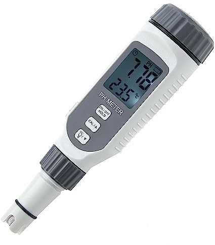 PH-mätare, professionell PH-testare, bärbar PH-penna för vattenkvalitet, surhetsmätare PH818, mycket känslig och exakt, med stor LCD-skärm för industri, el och jordbruk