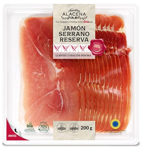 Jamón Serrano Nuestra Alacena de Dia bandeja 200 g