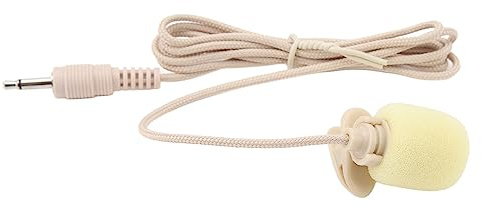 Microphone Lavalier à Clip, Son Clair, Réduction du Bruit, Large Application, Mini Microphone Plug and Play avec Éponge Coupe-Vent pour Chanter et Enregistrer