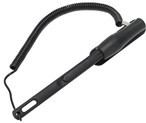 Penna Touch Screen, Pennino Capacitivo Resistente per Touch Screen con Corda, Alta sensibilità in Metallo Nero per navigatore PDA POS