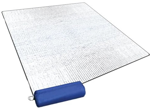 Alu Isomatte Schaummatten Schlafmatte Für Camping 200 X 200 cm Schlafmatte Für Camping Isoliermatte Doppelseitige Schaumstoff Foliendecke Faltbare Zeltmatte Bodenmatte