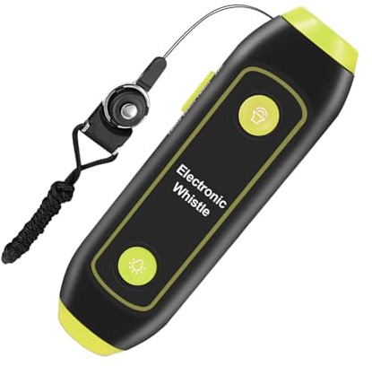 de mano, silbatos electrónicos | Silbato electrónico para senderismo y acampada,Silbatos electrónicos de 120-150 Db, accesorios de senderismo con luz Led para entrenamiento, senderismo, deportes de fú