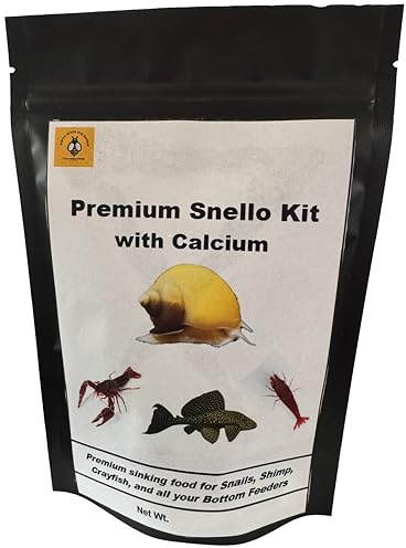 White River Bee Supply Premium Snello Kit with Calcium, Sinking Food for Snails, Shrimp, Crayfish and Bottom Feeders (8 oz)