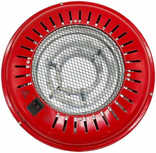 UBOON Home Brasero Eléctrico, Rojo, 800W, One Size UBOON