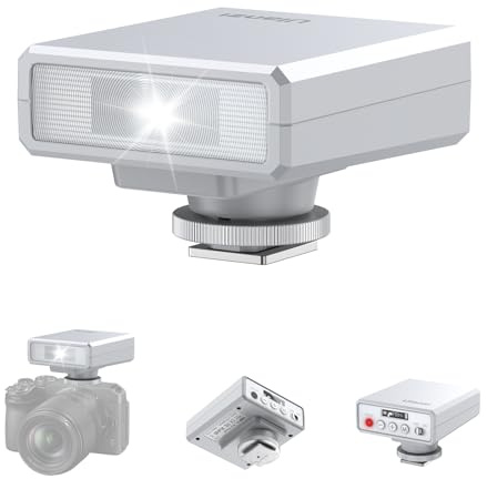 ULANZI F12 Mini Flash, GN12/CCT 5600K Camera Speedlite Flash for Canon Fuji Sony Nikon Panasonic Olympus Pentax,Single Contact Universal Hot Shoe Mount Flashlight,NOt Compatible with Sony ZV-1F(White)