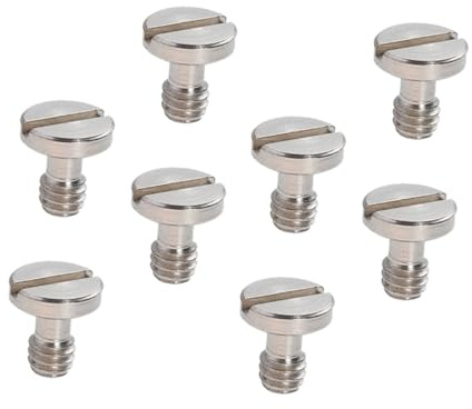 POPETPOP 8 pezzi Viti Treppiede Estensore per Accessori Fotocamera Viti Montaggio Rapido per Piastra Sgancio Veloce Compatibili con Treppiedi e Gimbal Piccole e Resistenti