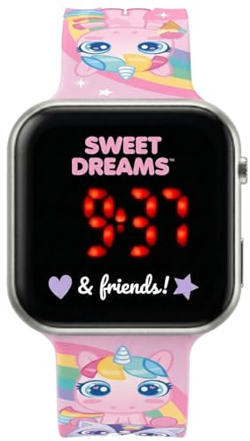 Clondo Reloj de pulsera digital LED para niño y niña, función fecha, formato 12/24 horas, gadget oficial, regalo, Unicornio