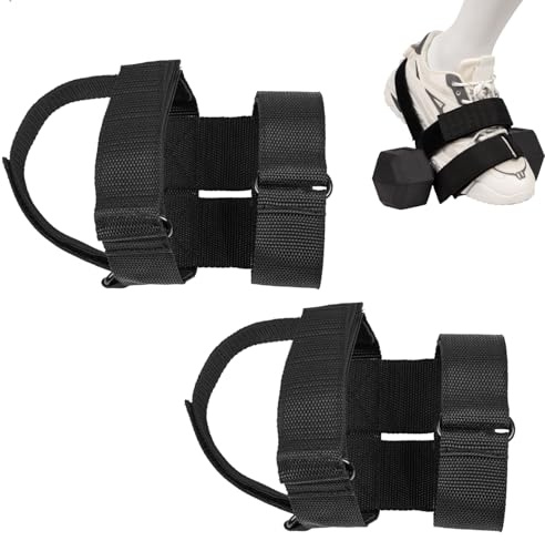Pesi Manubri Regolabili, Pesi Caviglie 2 Pezzi, Pesi per Caviglie con Sistema a 3 Punti, Cavigliere Pesi per Tibialis Trainer con Supporto Dischi, per Palestra Casa, Nero