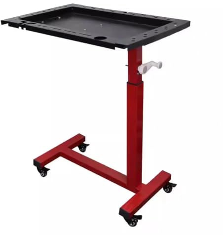 Établi mobile à hauteur réglable avec roues universelles, chariot à outils pour garage, ateliers de réparation, travail du bois – 52 x 80 x 146 cm, très résistant
