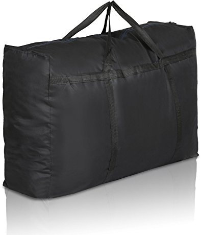Aufbewahrungstasche für Bettdecken und Kissen 600D Oxford Trage-Tasche für Bettzeug oder Matratzenauflagen mit Reißverschluss Handgriff (90x58x28 cm, 150L)
