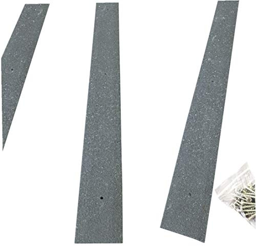 GreenTec Anti Slip Decking Strips 600mm – 10 Pack | Non Slip GRP Deck Step Covers for Garden, Patio, Balcony & Outdoor Wooden Boards (Grey)