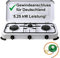 Gaskocher Campingkocher 3-flammig Gasherd 50 mbar mit Gasschlauch 100 cm und Gasregler 50 mbar
