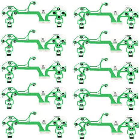 WANSUPYIN 2023 Leitfähige Ersatz Game Controller Flexible Tasten Ribbon Circuit Board für PS4 Pro