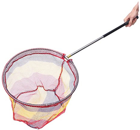 Milisten Fishing Net Pole Flexible Stainless Steel Mini Spoon-net for Men and Women Easy to Clean and Durable Fishing Tool