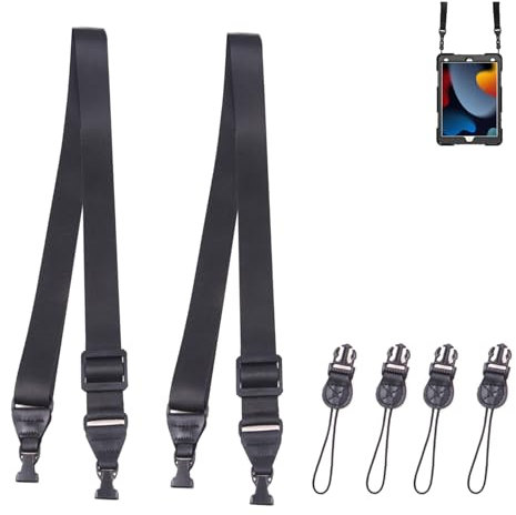 TECDW Correa de hombro ajustable de liberación rápida, correa de nailon de repuesto para iPad, cámara, binoculares, bolsa para computadora portátil, funda para teléfono, bolso (2)