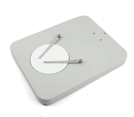 LZHSWM Trinokularmikroskop Stereomikroskop Binokularmikroskop Tisch Arbeitsständer Halter Arbeitstisch Grundplatte Sockel(White-01)