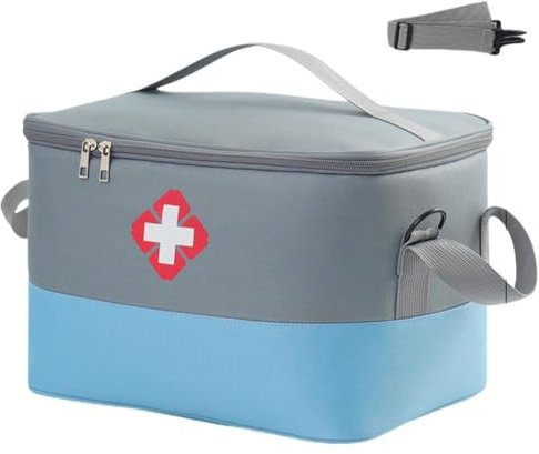 Fonyiunce Medikamententasche, Große Kapazität Notfalltasche, Tragbar Medizin Aufbewahrungstasche, Erste Hilfe Tasche Leer, Erste Hilfe Tasche Leer Tasche Wasserdicht, für Home Office Reisen Outdoor