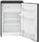 Sharp SJ-UD121T2B-EU Kühlschrank mit Gefrierfach / 121L Nutzinhalt, davon 17L im Gefrierfach/kleiner Kühlschrank mit stufenloser Temperaturregelung/LED Innenbeleuchtung/Schwarz