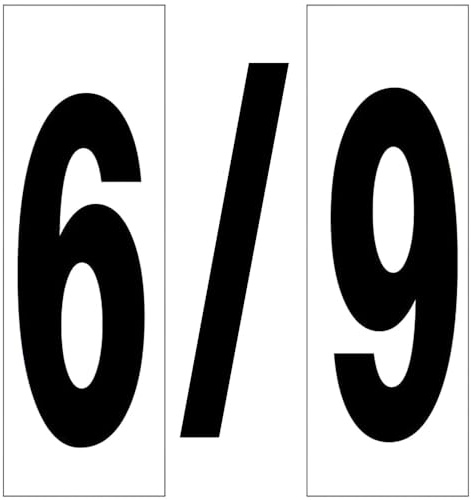 Självhäftande nummer - 46 x 140 mm etiketter, hållbar design, vattentät, idealisk för identifiering i olika miljöer.