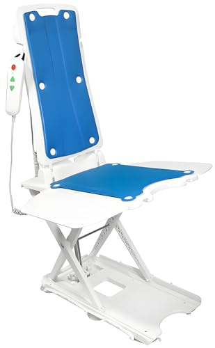 Sollevatore elettrico per sedia - Sollevatore per sedia da bagno impermeabile IP68 per vasca, dispositivi di assistenza per il sollevamento di sedie da pavimento per anziani e disabili, supporta fin