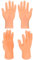 Willingood Fingerhände Fingerpuppen, Spielzeuge Streichspielzeug Zaubertrick Tricky Toys für Halloween Spielparty, Neuheitsspaß für Katze/Kinder(2 Paar)