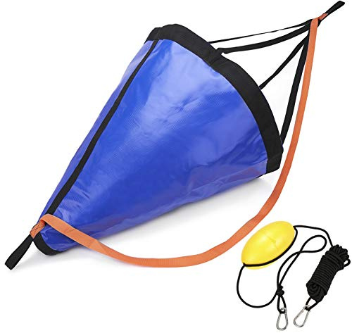 MOOCY Drift Sock with Harness Buoy for Fishing Boat, Sea Anchor Drift Control Drogue Bag for Kayak, Canoe, Pontoon & Trolling Boats - Water Brake Parachute