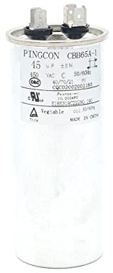 Fasizi Motor Condensador 45uF CBB65 para Aire Acondicionado 450VAC SH 40/70/21 50/60Hz