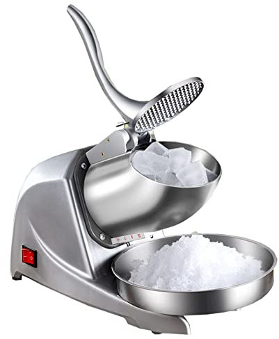 FIGGJO Tritaghiaccio Elettrico e Granita Istantanea, Tritaghiaccio per Granite e Macchina per Granita,Spessore del frullato Regolabile,con Ciotola,95 kg/Ora