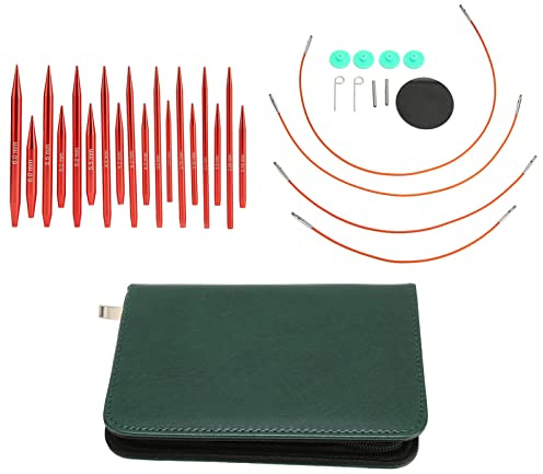 Ferri per maglieria, design intercambiabile Ago circolare staccabile Alluminio Acciaio inossidabile PU per cucire