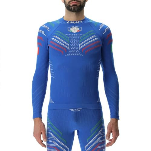 UYN Natyon 3.0 Italia Maglia Termica Uomo – Intimo Tecnico Traspirante e Performante per Sport Invernali
