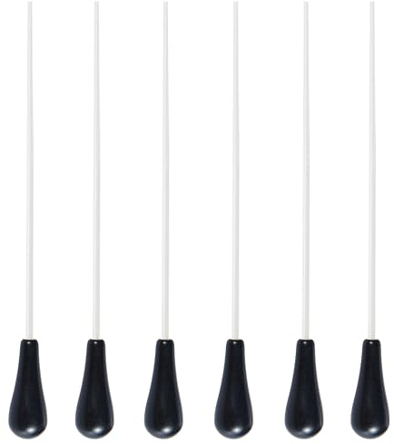 Sound harbor Conductors Baton Conducting Baton Music Orchestra Baton (6 Pack Black Baton)
