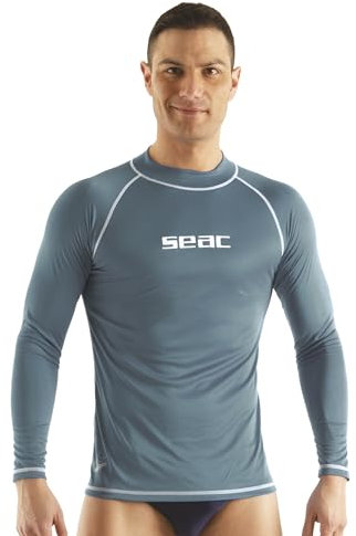 Seac Herren T-Sun Long Rashguard für Schwimmen, Surfen, Tauchen, UV-Schutz