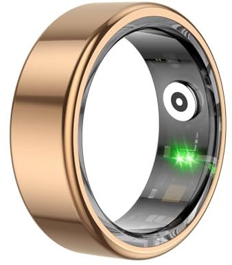 Smart Ring Fitness Tracker Smartringe für Herren Damen Smart Ring Android Smartring Fitnessring Schlaftracker Gesundheitsring Herren Schrittzähler Fitnesstracker Pulsmesser Sport Rosegold Schwarz