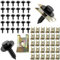 zrfgbxim 60 Tornillo Roscachapa y Clips para Coches: 30 Tornillos Roscachapas, 30 Clips de Tuerca en U para Autos, Tuercas Grapas Clips en U, Clips para Panel de Puerta