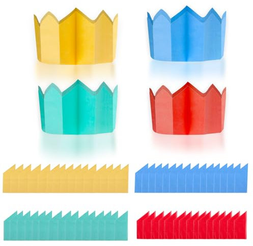 ZALAON Cracker natalizi per cappelli, 100 pezzi fai da te, cracker natalizi, cappelli, corone di carta, riempitivi per feste, regali di Natale, compleanni, matrimoni