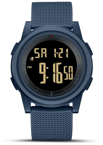HANPOSH Reloj Hombre Relojes Impermeables para Hombres Reloj De Cuarzo Analógico Relojes De Pulsera para Hombres con Fecha Luminoso Casual De Moda Correa De Silicona