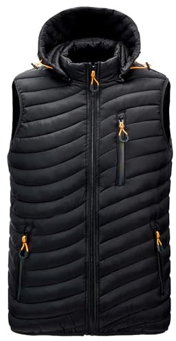 Veste Travail,Blouson Homme Chauffant Veste sans Manche Polaire Homme Veste sans Manche de Travail Doudoune Homme de Marque Manteau Longue Homme Doudoune sans Manche Grise