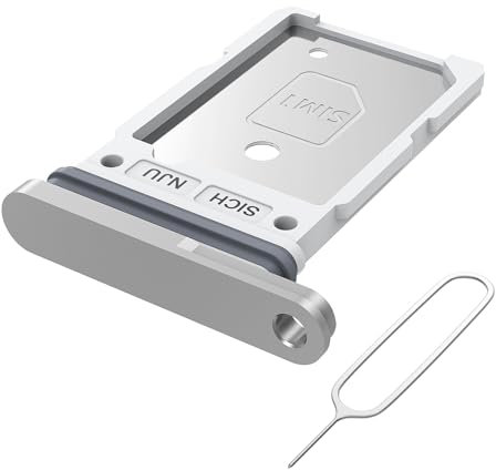 MMOBIEL Dual-SIM-Kartenhalter Kompatibel mit Samsung Galaxy S25 Ultra - SIM-Kartensteckplatz - SIM-Kartenhalter Ersatz - inkl. SIM-Nadel und Wasserdichtem Gummiring - Schwarz